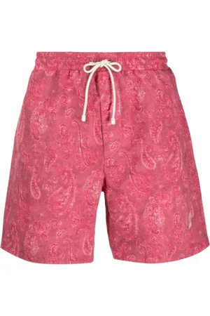 Brunello Cucinelli Shorts de playa con estampado de cachemira