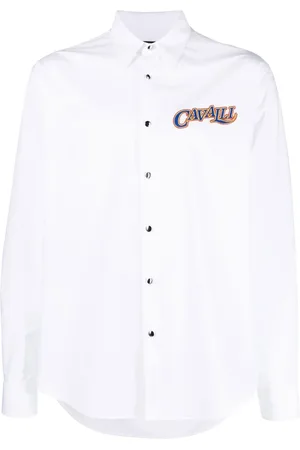 Roberto Cavalli Camisa con logo bordado