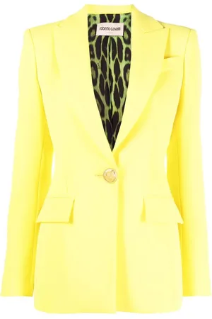 Roberto Cavalli Blazer de vestir con forro en contratre