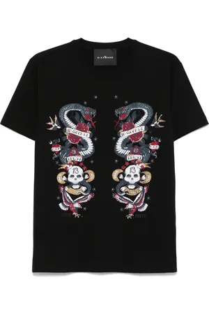 John Richmond Playera con estampado gráfico