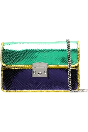 Roberto Cavalli Bolsa crossbody con diseño color block