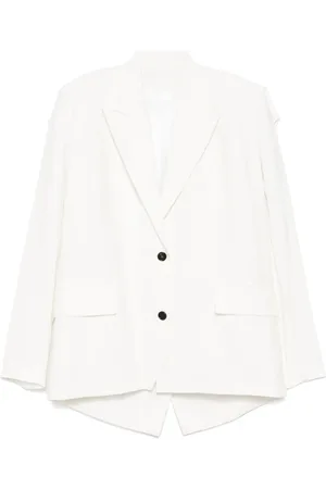pushBUTTON Blazer con botones y espalda cuadrada