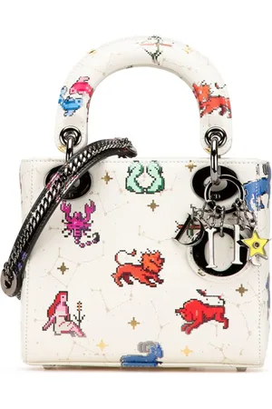 Dior Bolsa satchel Zodiac Lady Dior mini de piel de becerro 2022