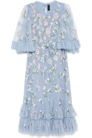 Needle & Thread Vestido bordado con lentejuelas