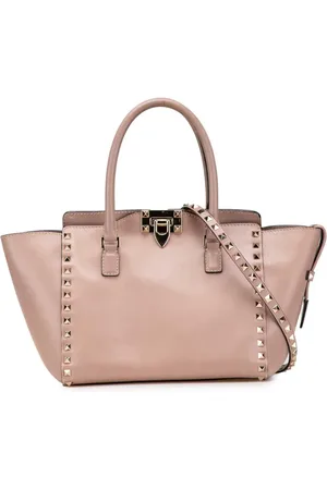 VALENTINO GARAVANI Bolso satchel Rockstud Double Handle Tote pequeño de piel 2000-2017