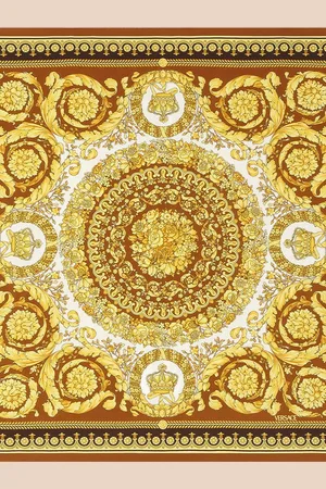 VERSACE Barocco-print silk scarf