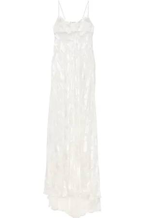 ERMANNO SCERVINO Vestido largo con motivo floral en jacquard