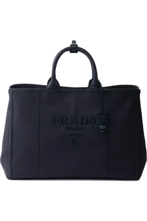 Prada Tote con logo en relieve