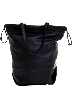 Saint Laurent Bolsa bucket Harlem de piel de cordero con cordones 2018