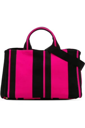 Prada Bolsa satchel Canapa grande a rayas 2000-2024