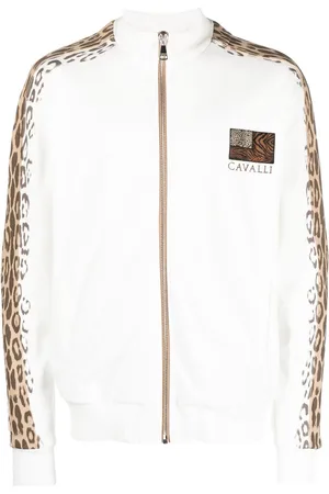 Roberto Cavalli Chamarra con estampado de leopardo