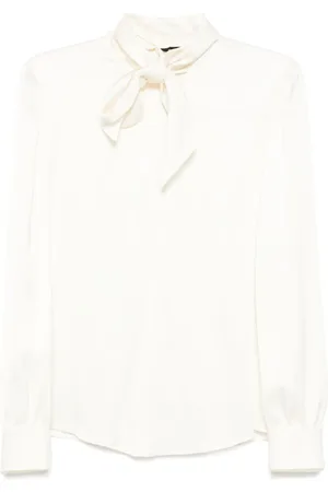 Tom Ford Blusa satinada con detalle de moño