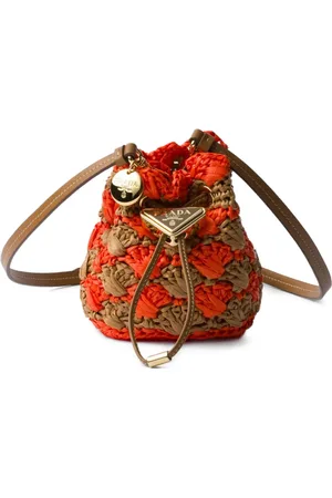 Prada Bolsa bucket tejida de crochet mini