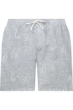 Brunello Cucinelli Shorts de playa con motivo de cachemira