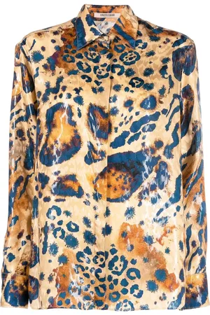 Roberto Cavalli Camisa con estampado de leopardo