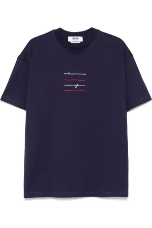 Msgm Playera con logo bordado