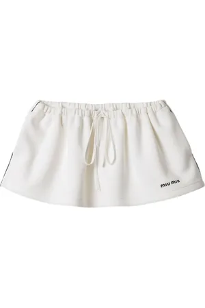 Miu Miu Falda corta de tejido jersey