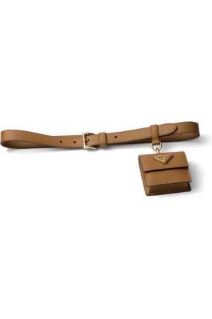Prada Cinturón de piel saffiano