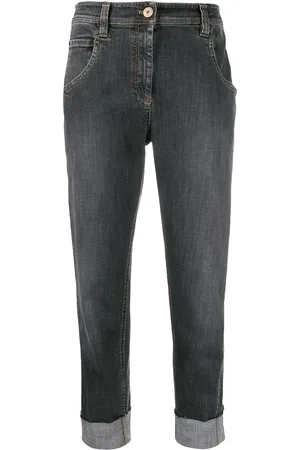 Brunello Cucinelli Jeans capri con tiro alto