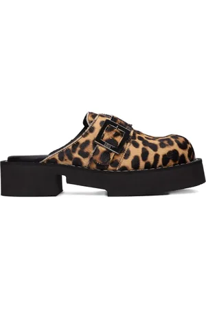 Clarks X GCDS animal-print mules