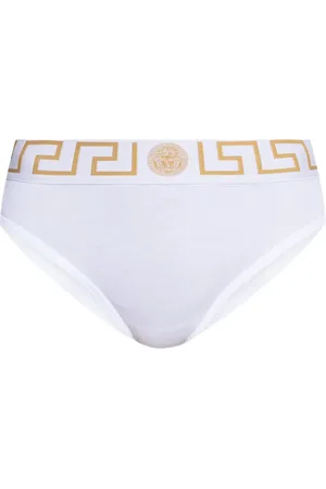 VERSACE Calzones con pretina Greca