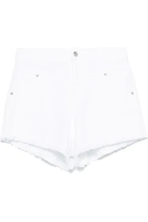 Ermanno Firenze Shorts de mezclilla deshilachados