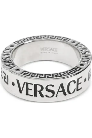 VERSACE Anillo con logo grabado
