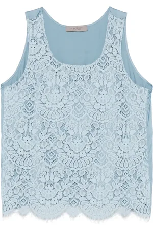 D.EXTERIOR Top con encaje floral