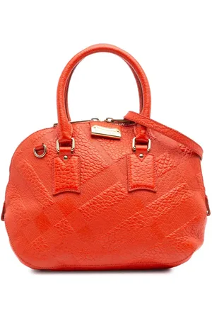Burberry Bolso satchel Heritage Grain Check Embossed Orchard 2000-2024
