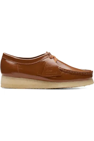 Clarks Mocasines Wallabee Dusk Brown Pat