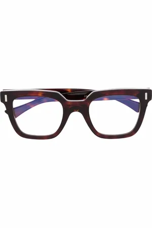 CUTLER & GROSS Lentes con armazón cuadrada estilo carey