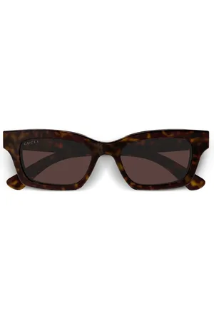 Gucci Lentes de sol con armazón rectangular
