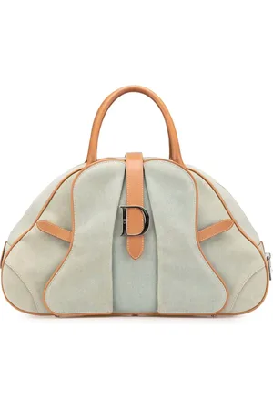 Dior Bolso de mano Denim Double Saddle Bowler Bag 2001