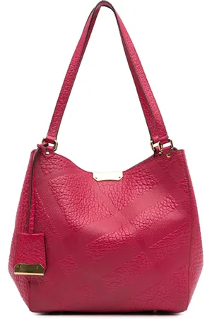 Burberry Bolso shopper Canterbury pequeño de piel granulada a cuadros 2000-2017