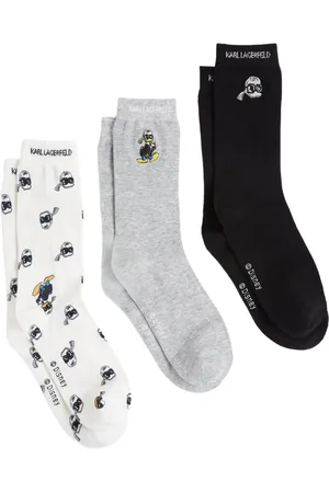 Karl Lagerfeld Set de tres pares de calcetines estampados de x Disney