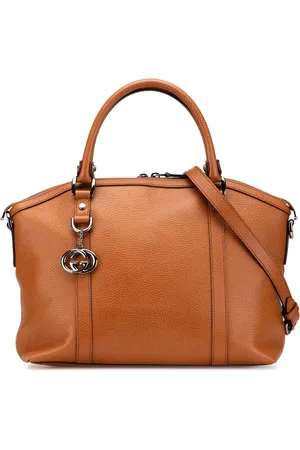 Gucci 2000-2015 Leather GG Charm Dome satchel