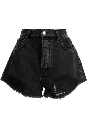 AMIRI Hot pants de mezclilla con efecto envejecido