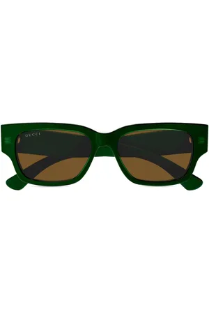 Gucci Lentes de sol con armazón rectangular