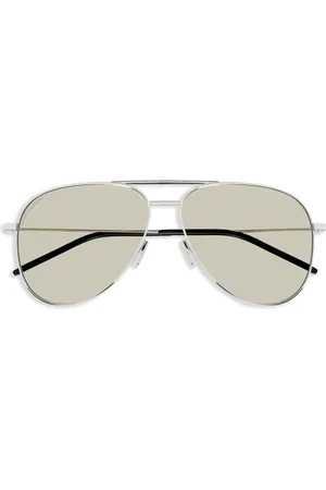 Saint Laurent Lentes de sol estilo piloto
