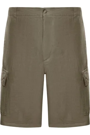 120% Lino Linen cargo bermuda shorts