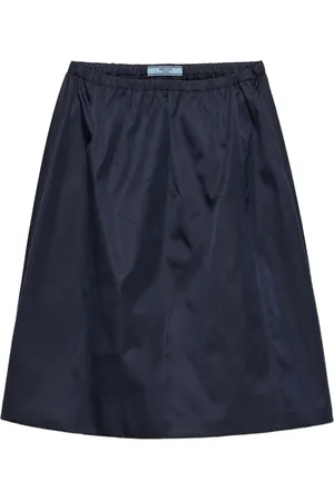 Prada Falda midi con diseño plisado