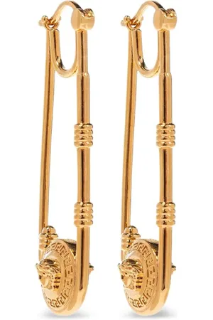VERSACE Aretes en forma de imperdible