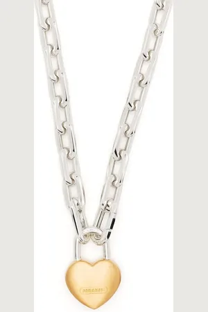 AMBUSH Collar con dije Padlock Heart pequeño