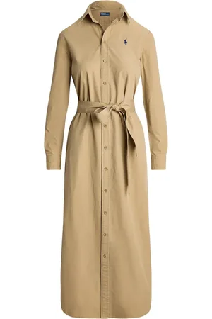 Ralph Lauren Vestido camisero con botones y cinturón
