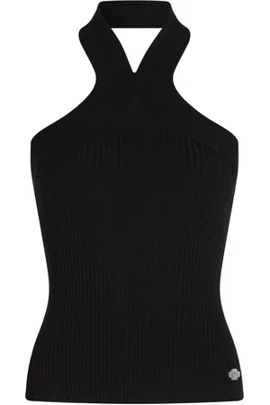 Karl Lagerfeld Top tejido de canalé