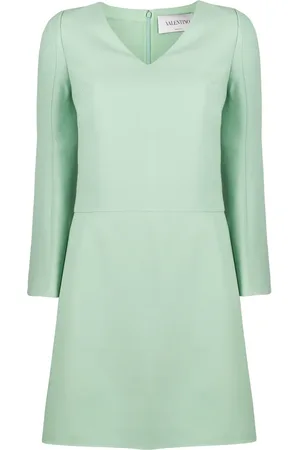 VALENTINO GARAVANI Vestido corto recto con cuello en V