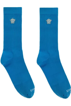 VERSACE Medusa-embroidered ribbed socks