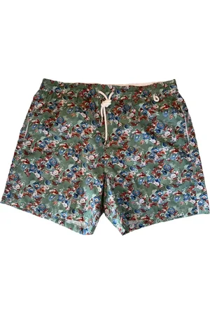 ISAIA Shorts de playa con estampado floral