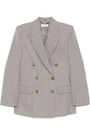 Stella McCartney Blazer con estampado de rayas diplomáticas