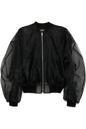 We11 Done Chamarra bomber con diseño retorcido